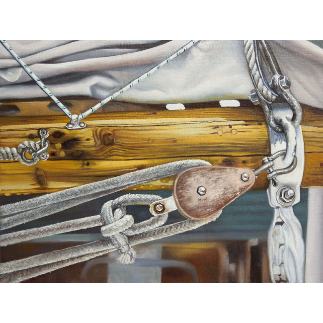 peinture sur toile - cordages de voilier