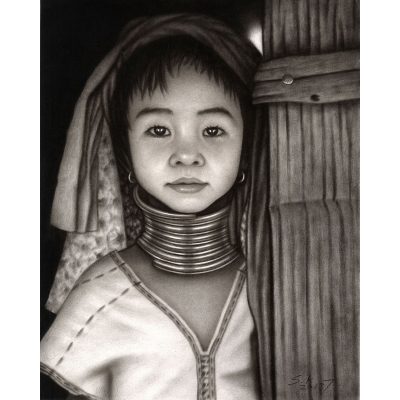 peinture enfant birman