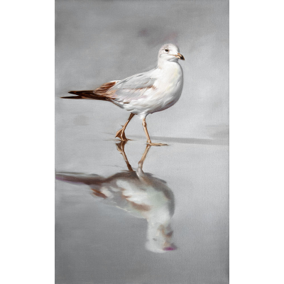 peinture sur toile pour une Mouette