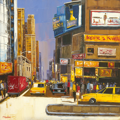 peinture shopping à Broadway par fabien Novarino