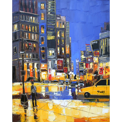 peinture manhattan lights