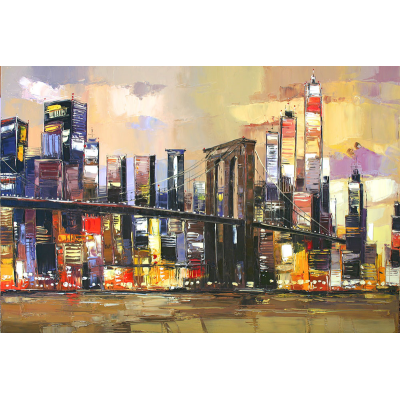 peinture manhattan lights