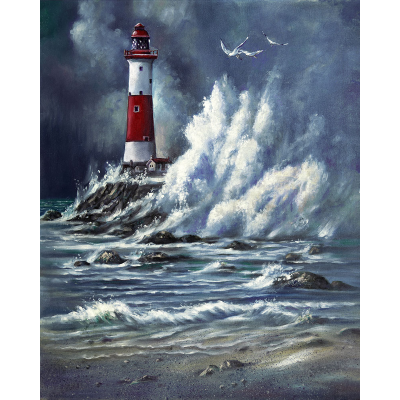 peinture de phare isolé